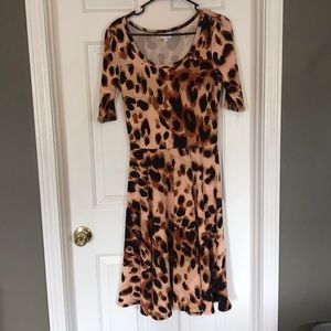 Leopard LuLaRoe Nicole dress